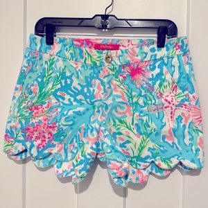 Lilly Pulitzer 5” buttercup stretch shorts size 6